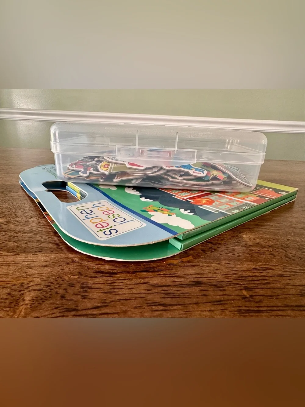 Stephen Joseph Transportation Magnetic Play Set + Extra Magnets + Storage Case